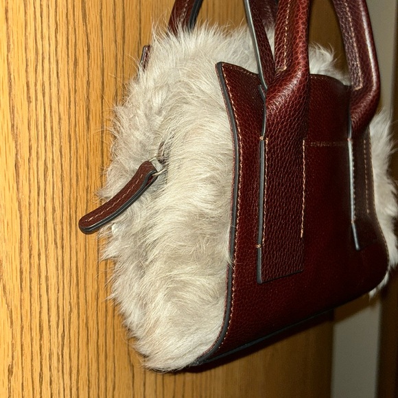 Brunello Cucinelli shoulder bag new with tag fur & leather & dustbag NEW! - Picture 3 of 10
